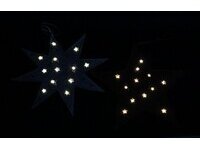 LED pakabinamos žvaigždės ,2 vnt. 4 LED pakabinamos žvaigždės ,2 vnt. 4