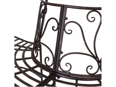 Metalinis suolas "Puslankis", 1 vnt. 6 Metalinis suolas "Puslankis", 1 vnt. 6