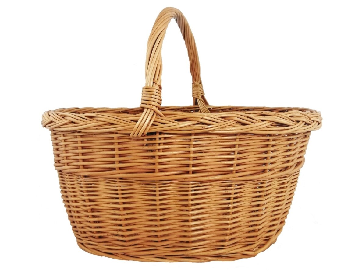 Pintas pirkinių krepšelis, grybavimui 46 cm 1 Pintas pirkinių krepšelis, grybavimui 46 cm 1